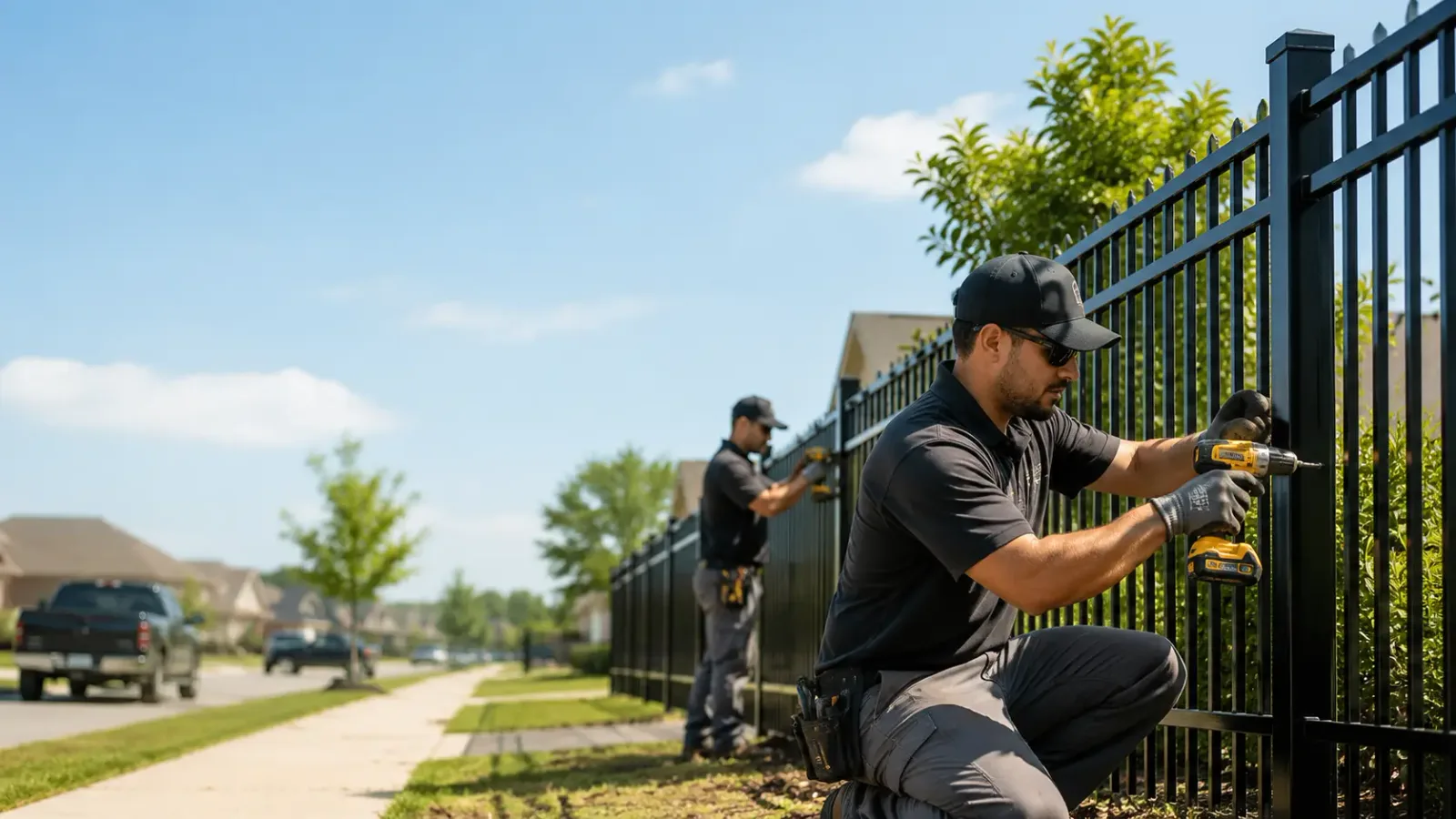 Metal Fence Installation in Roanoke, IL